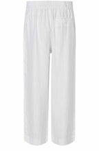 MaPerli White Linen Wide Leg Trousers