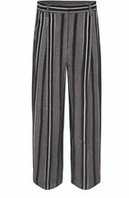 MaPiedad Black and Grey Wide Leg Trousers
