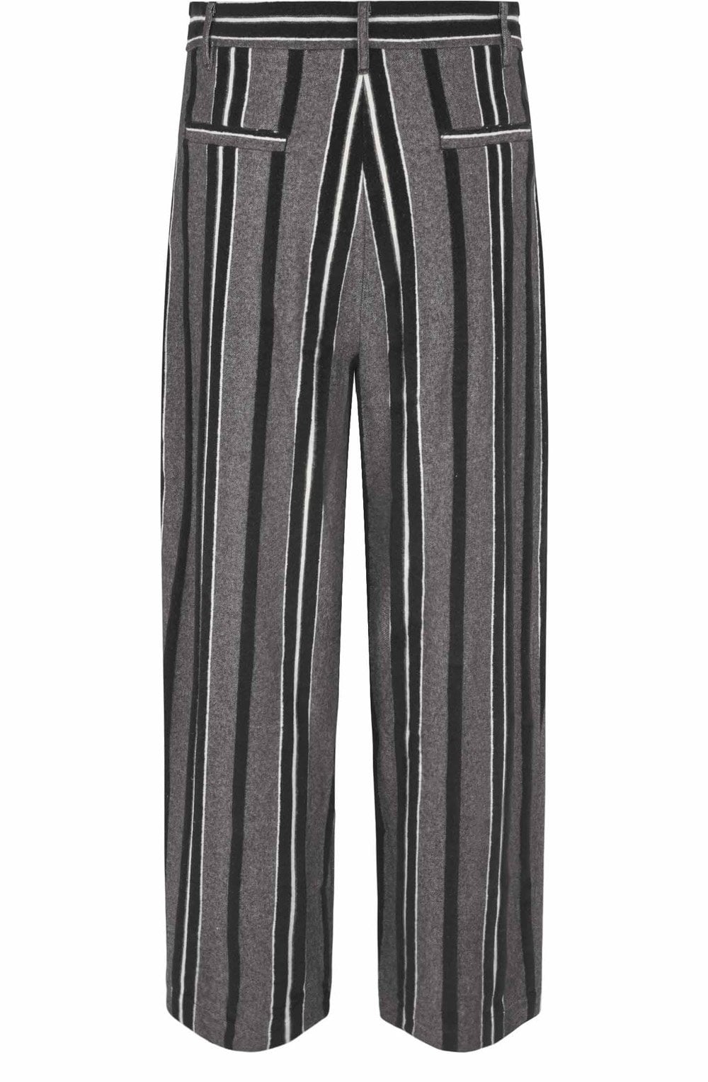 MaPiedad Black and Grey Wide Leg Trousers