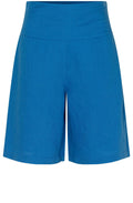 MaPinja Navy Peony Linen Shorts