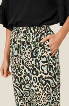 MaPless Lichen Green Animal Print Trousers