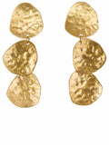 MaReesel Gold Hammered Earrings