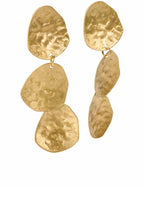 MaReesel Gold Hammered Earrings