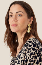 MaReesel Gold Hammered Earrings
