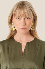 MaReesel Gold Hammered Earrings