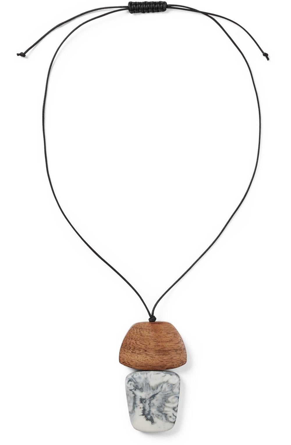 MaReni Light Grey Melange Statement Necklace