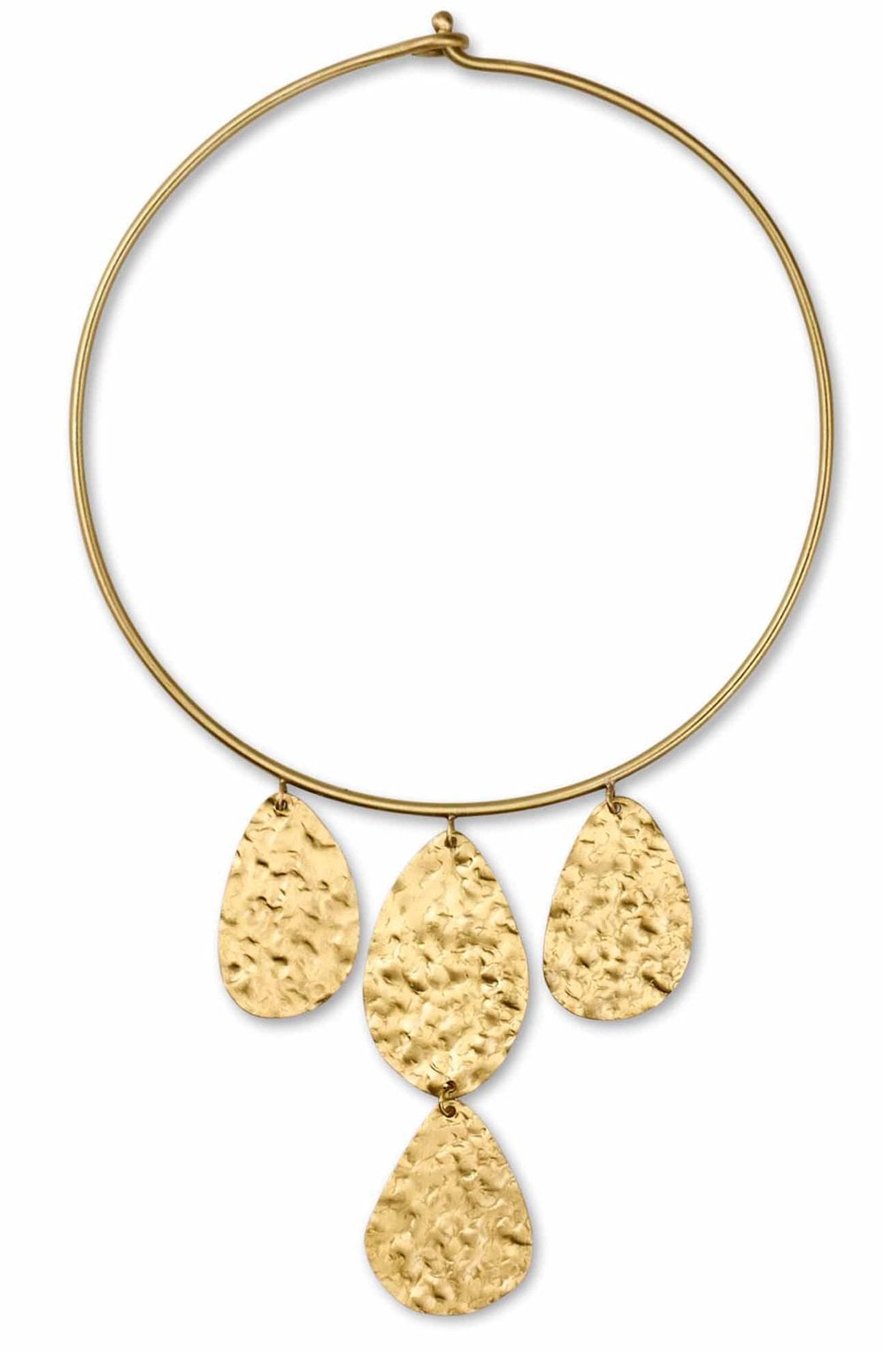 MaRosemary Hammered Gold Necklace