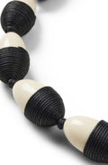 MaRumas Black and Cream Statement Necklace