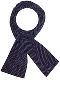 masai navy scarf with pink dots