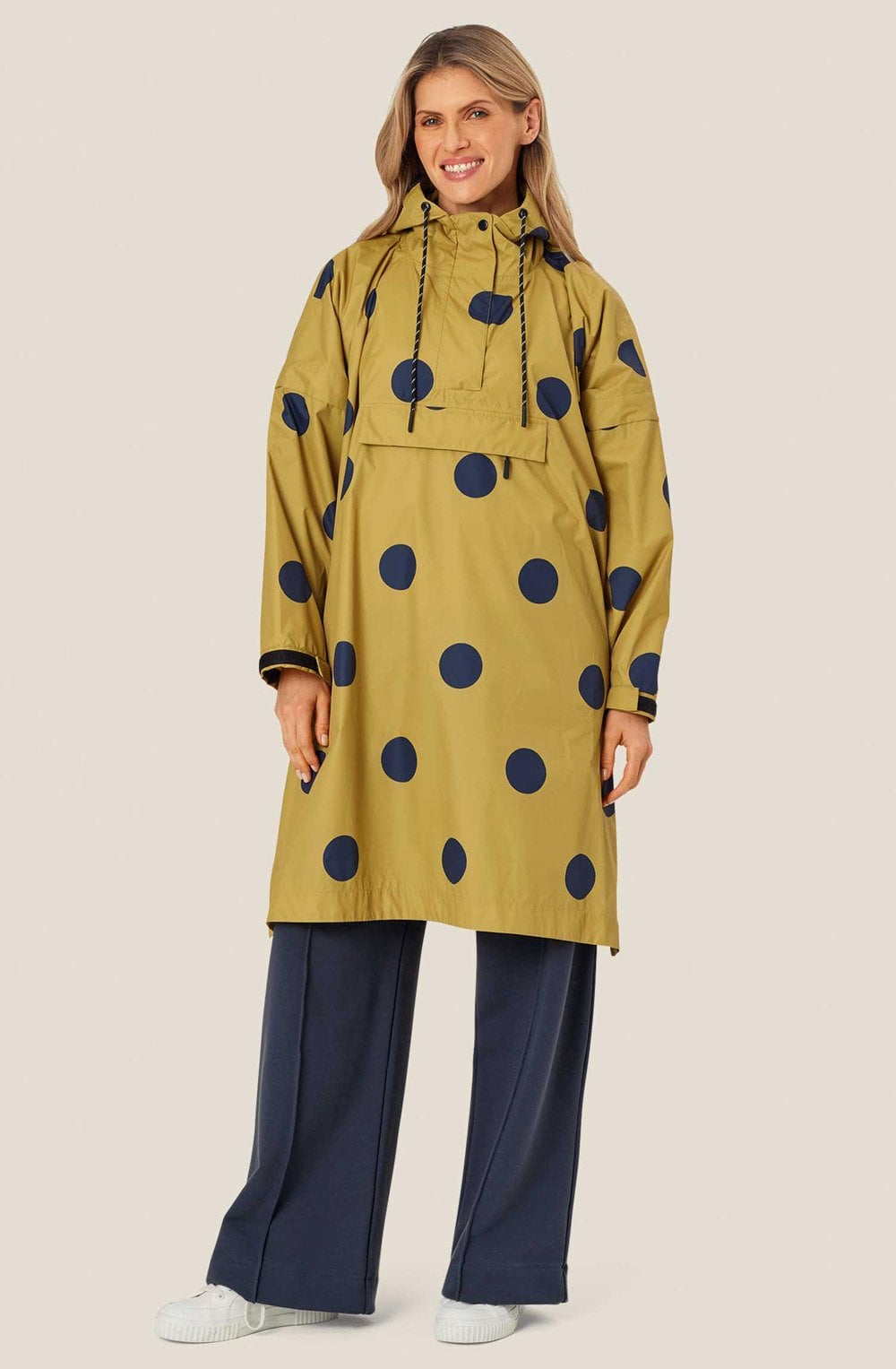 MaTatella Burnish Gold Polka Dot Rain Poncho