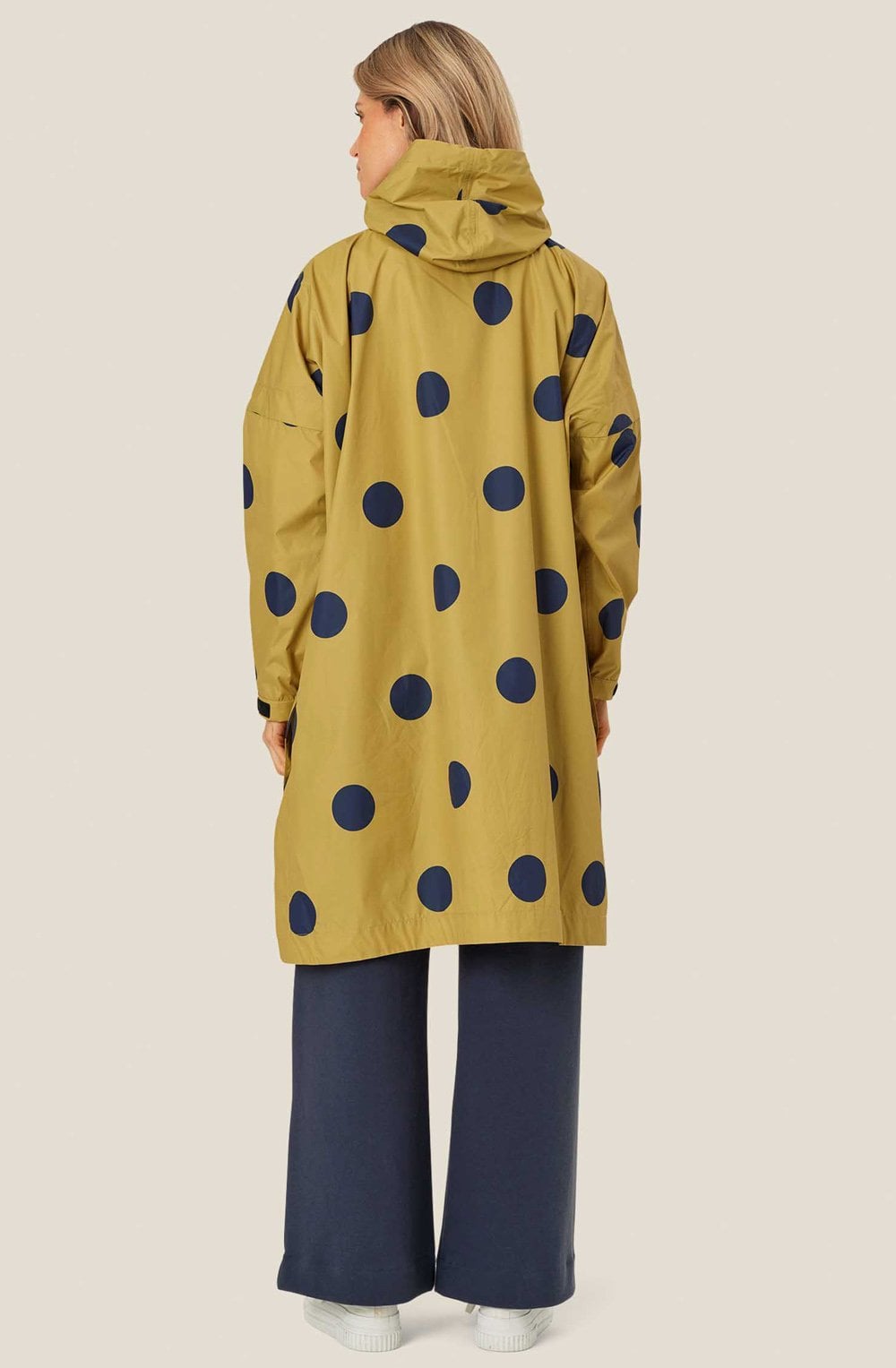 MaTatella Burnish Gold Polka Dot Rain Poncho