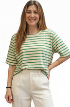 Mint Green Striped Doreann T Shirt