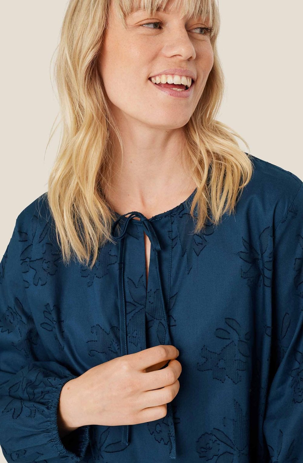 Moonlit Ocean Embroidered Davy Blouse