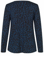 Moonlit Ocean Leopard Print Dariel Pleated Top