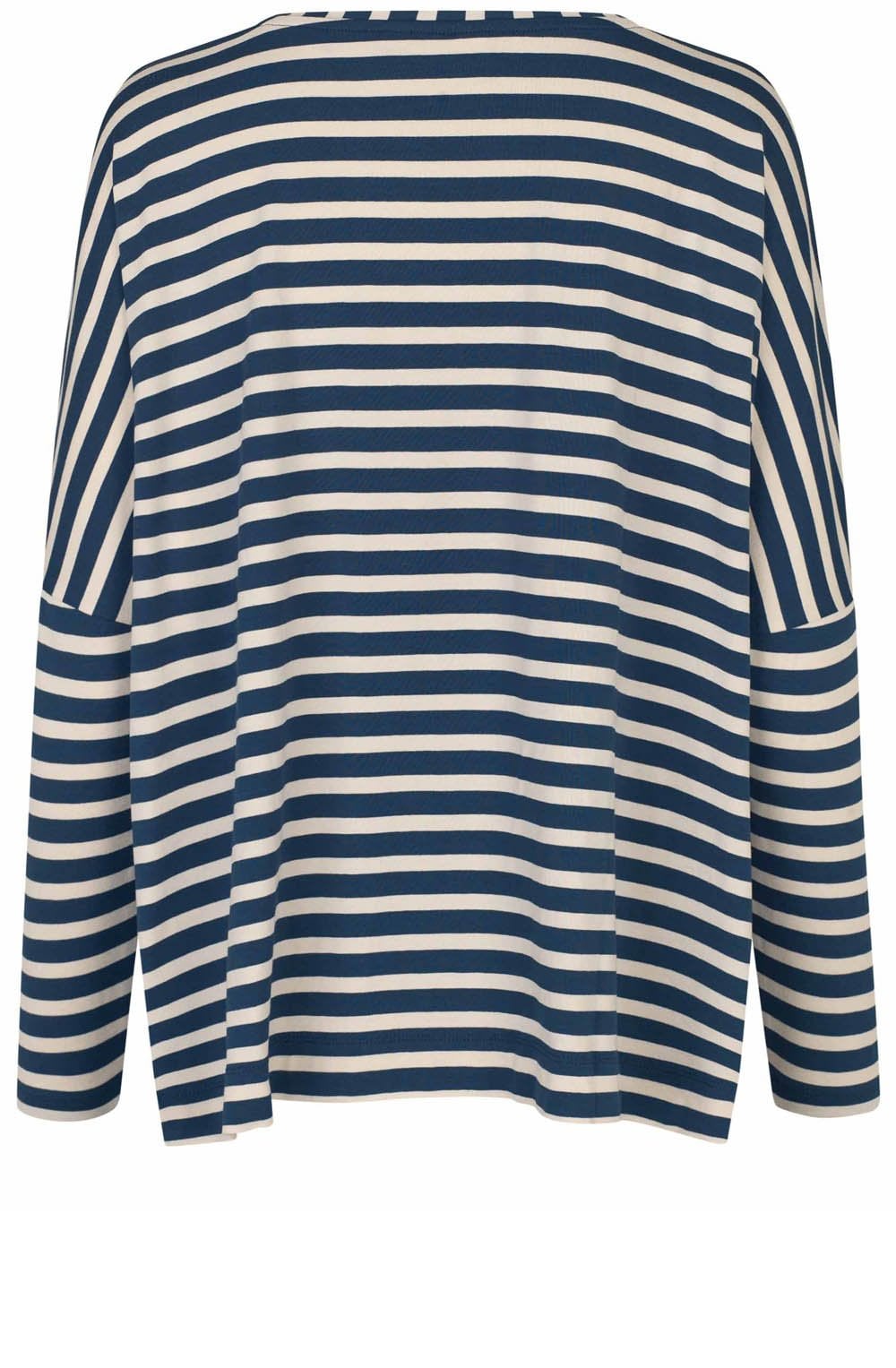 Moonlit Ocean Striped Oversized Batwing Jersey Top