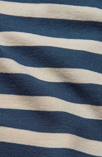 Moonlit Ocean Striped Oversized Batwing Jersey Top