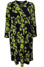 Nabala Lime Floral Print Dress