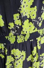 Nabala Lime Floral Print Dress