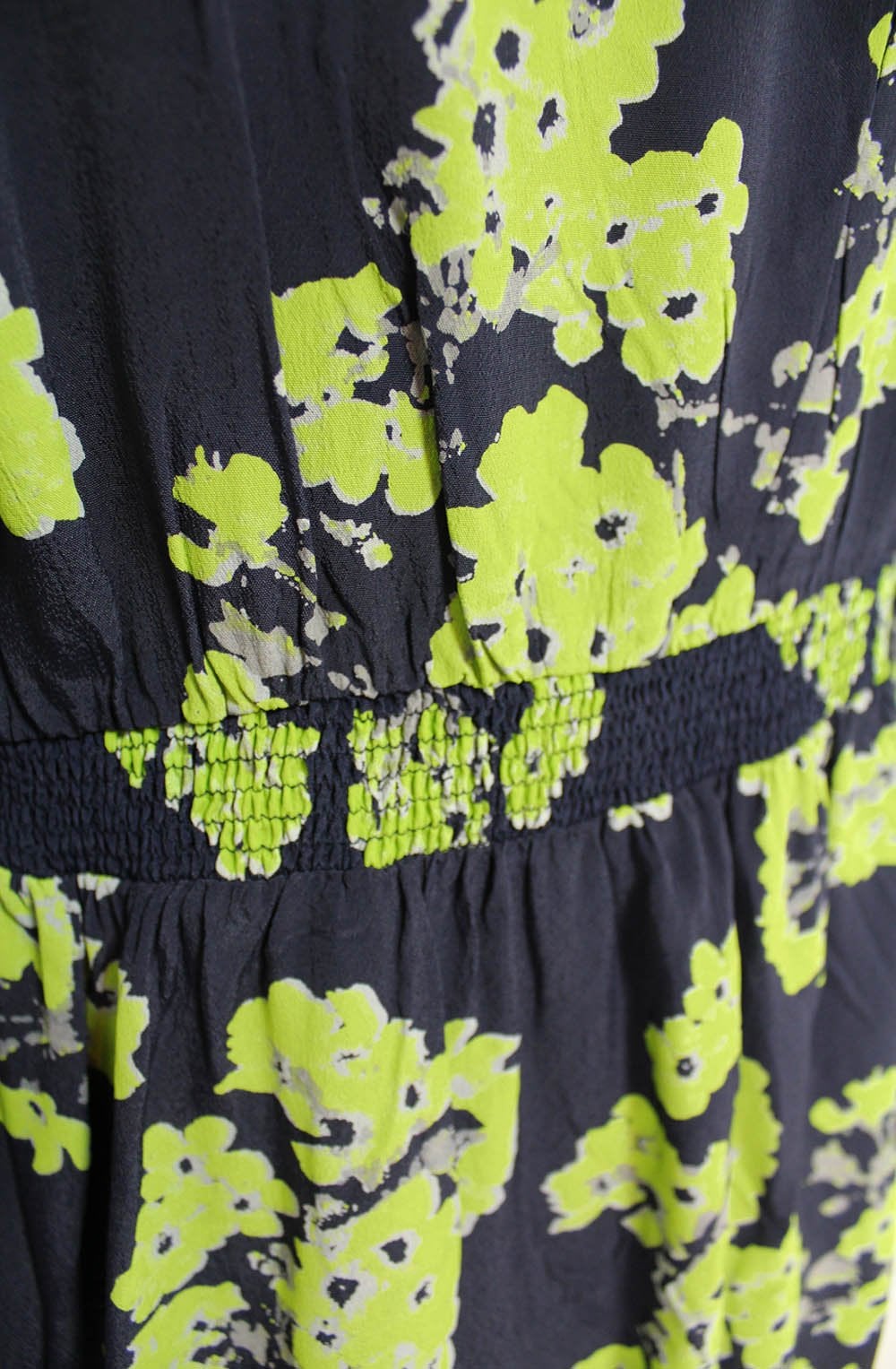 Nabala Lime Floral Print Dress