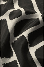 Nabi Black & Cream Bold Print Dress
