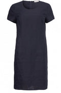 Nabla Navy Linen Dress