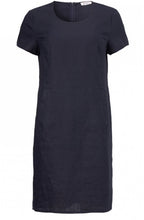 Nabla Navy Linen Dress