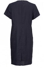 Nabla Navy Linen Dress