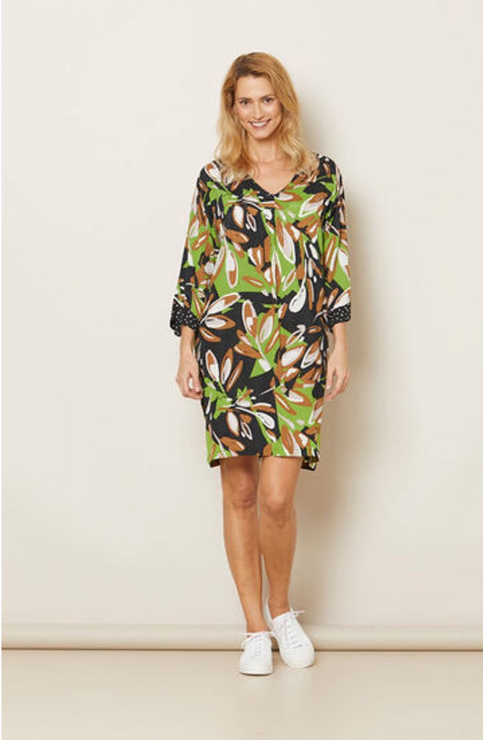 Nabla Peridot Patterned Dress