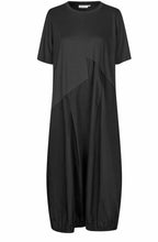 Naholin Black Asymmetric Tulip Dress