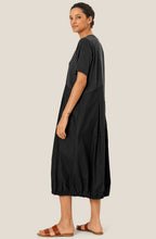 Naholin Black Asymmetric Tulip Dress