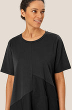 Naholin Black Asymmetric Tulip Dress