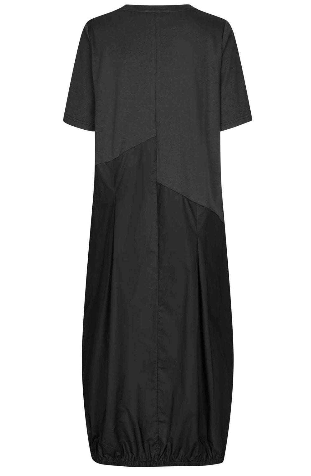 Naholin Black Asymmetric Tulip Dress