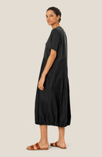Naholin Black Asymmetric Tulip Dress