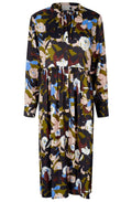 Najal Fir Green Tie Neck Dress