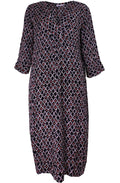 Nakato Orange Org Patterned Dress