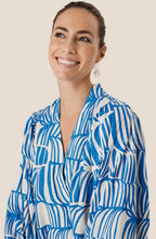 Nalo Nebulas Blue Balloon Sleeved Dress