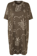 Nalos Crocodile Jersey Dress