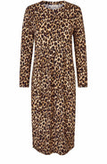 Namo Incense Animal Print Fitted Jersey Dress