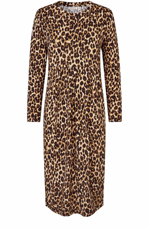 Namo Incense Animal Print Fitted Jersey Dress