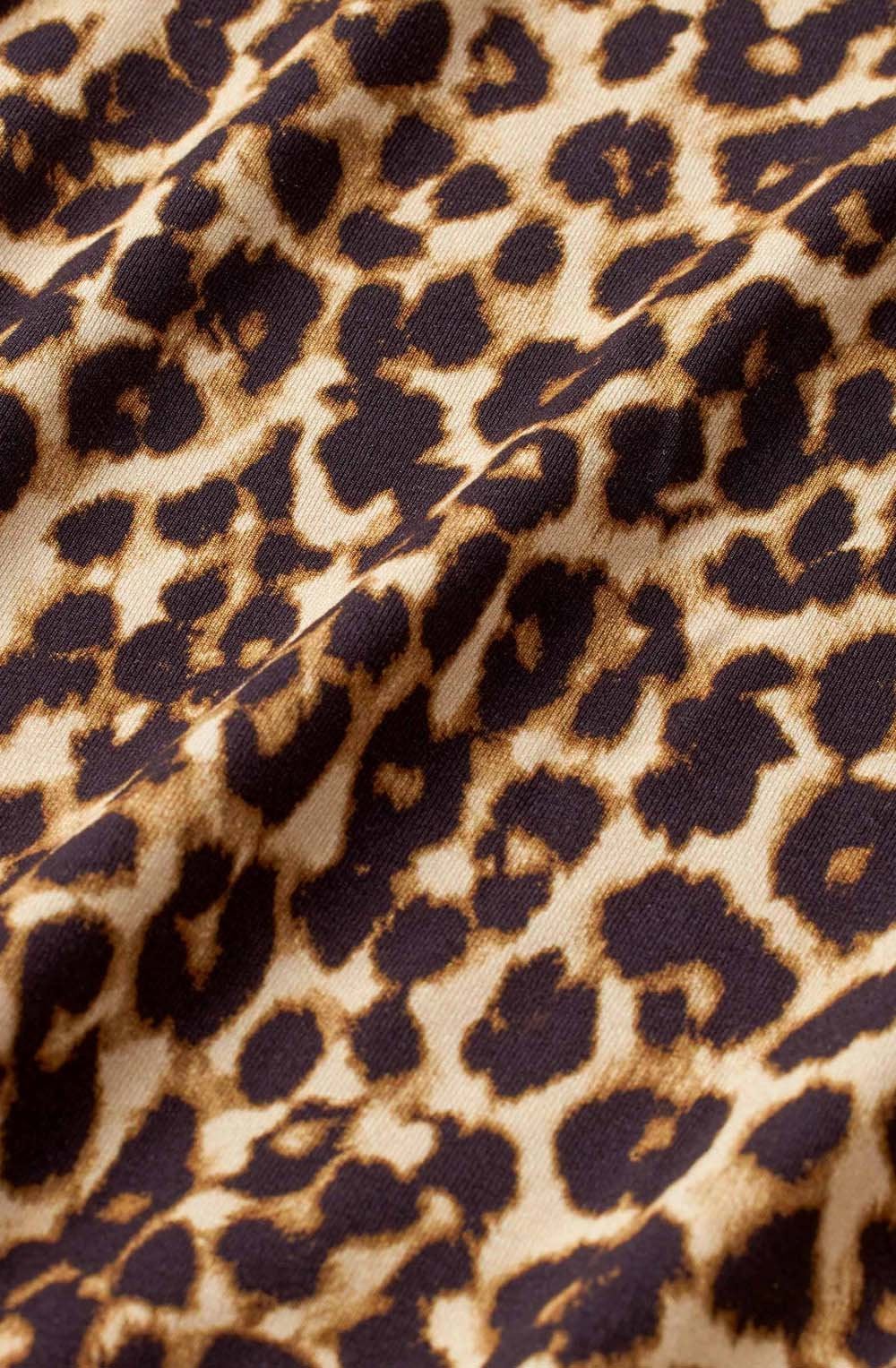 Namo Incense Animal Print Fitted Jersey Dress