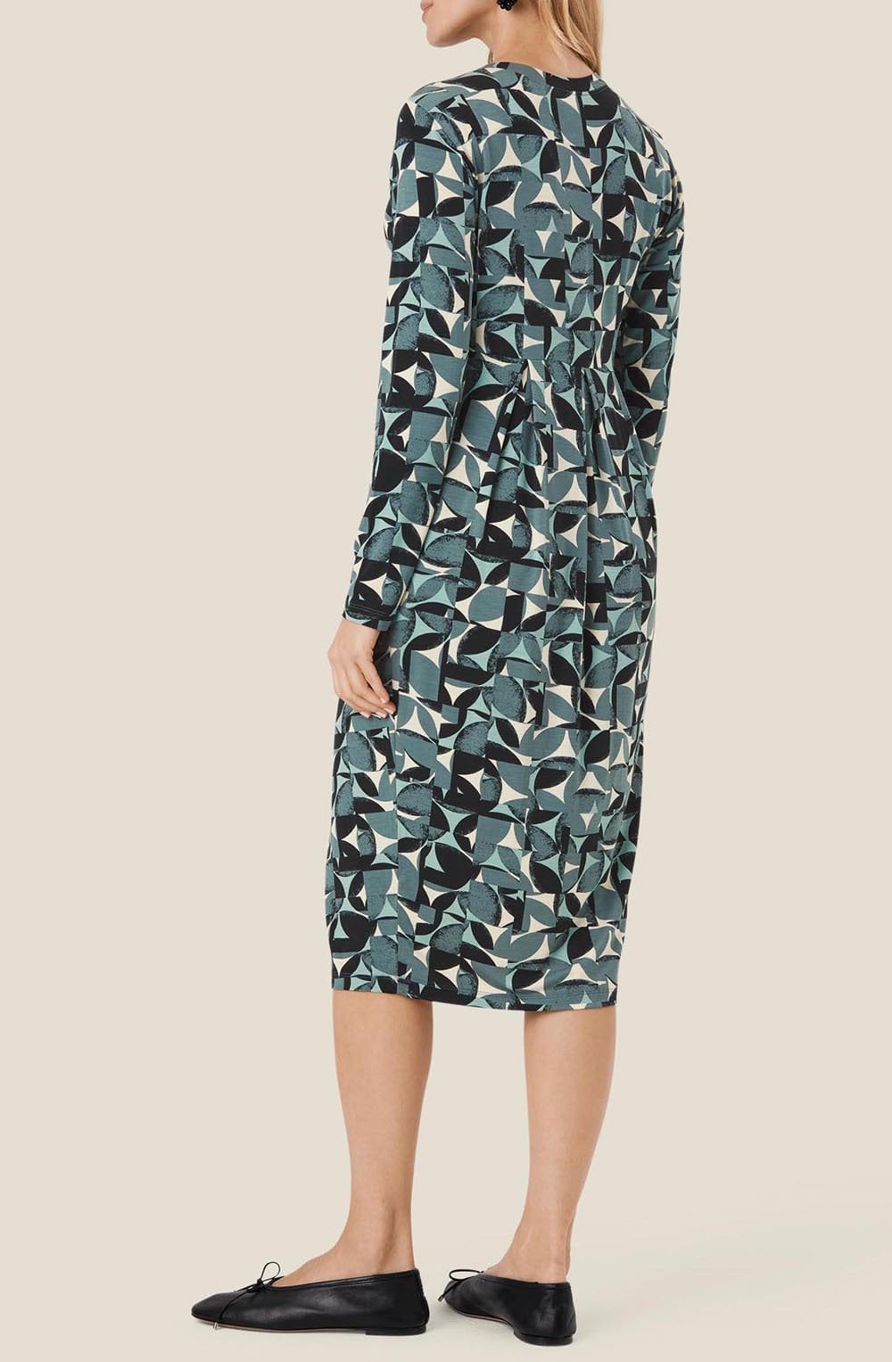 Namo Jadeite Fitted Jersey Dress