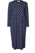 Namo Navy Spot Print Dress