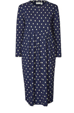 Namo Navy Spot Print Dress