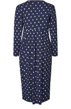 Namo Navy Spot Print Dress