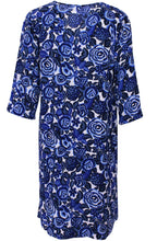 Naoki Greek Blue Floral Dress