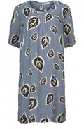 Naomi Bold Leaf Print Dress