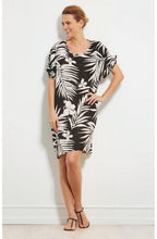Nara Black & off White Print Dress