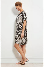 Nara Black & off White Print Dress