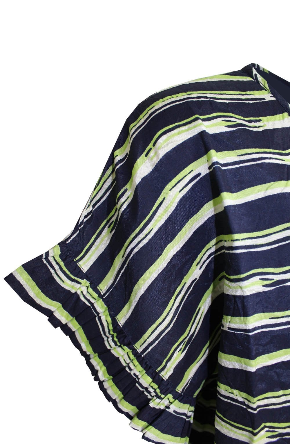 Nara Navy & Lime Striped Dress