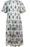 Narisa Patterned A Line Dress